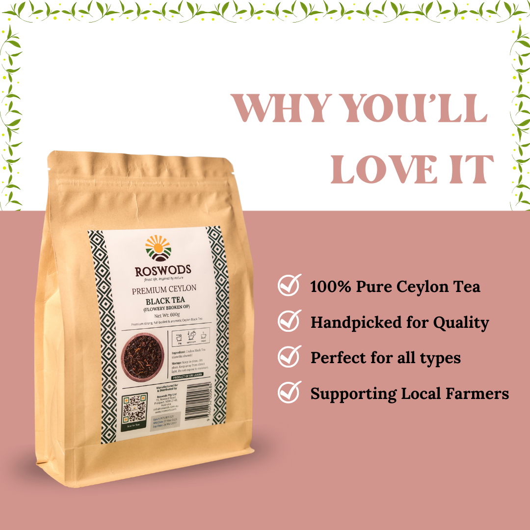 Ceylon Black Tea – FBOP (Flowery Broken Orange Pekoe)