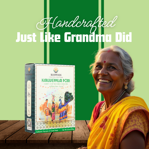 Spiced Curry Leaf Powder - Karuveppilai Podi - Idli rice Podi Mix