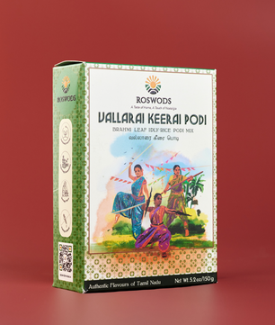 Vallarai Keerai Podi - Brahmi Leaf Idli / Rice Podi Mix