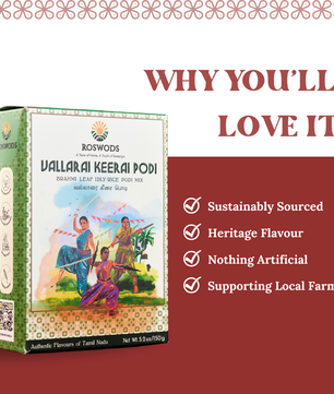 Vallarai Keerai Podi - Brahmi Leaf Idli / Rice Podi Mix